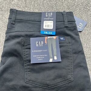 Gap 5 Pocket Pants 38x30 Mens Super Soft Stretch Twill Slim Fit Classic Style